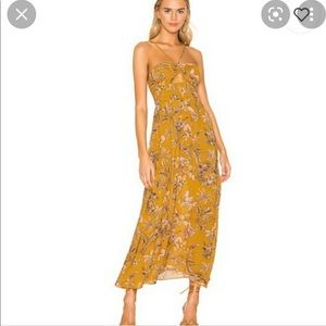 FREE PEOPLE One Step Ahead floral print halterneck maxi dress